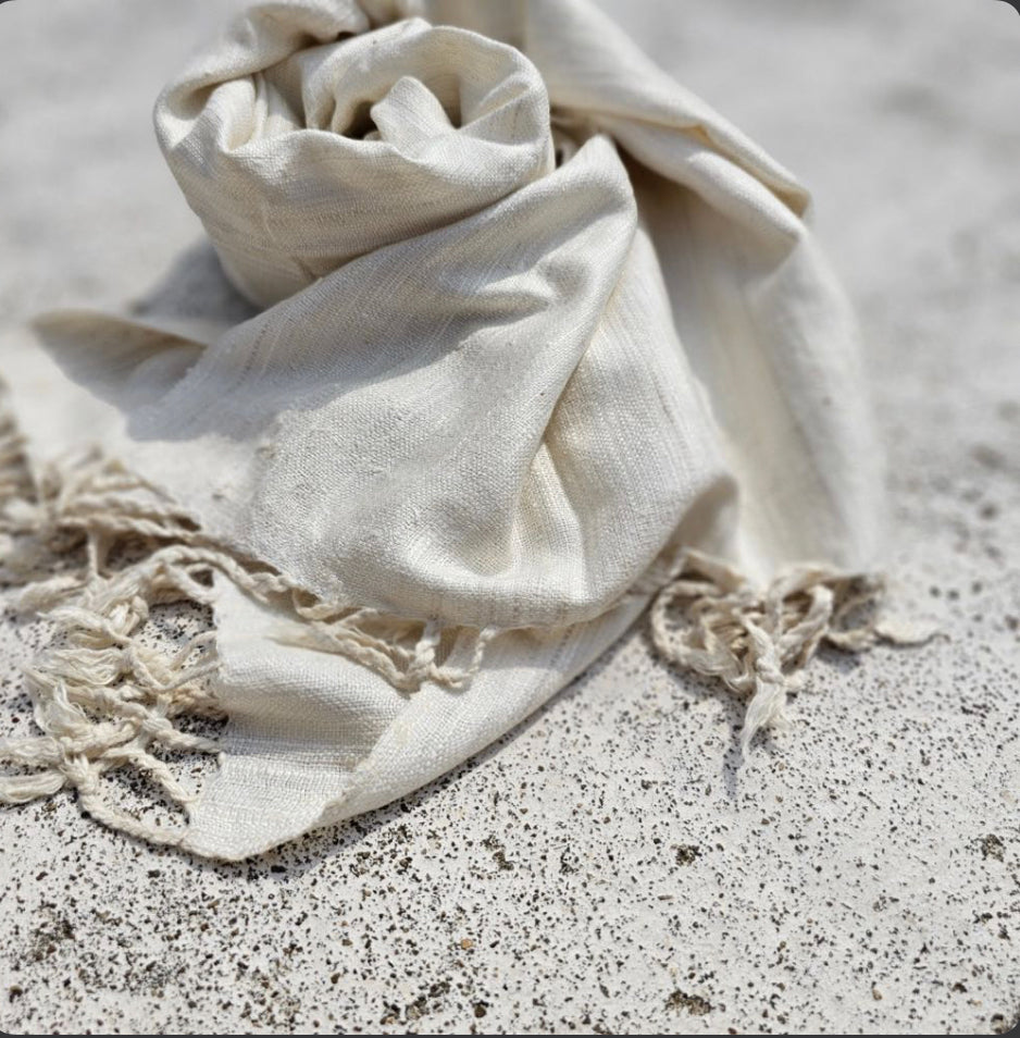 SALE ERI peace SILK & Lyocel scarf LONG