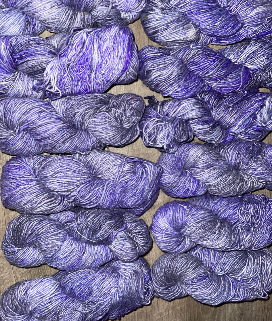 SALE 50% Mulberry SILK 50% MERINO 200yds DK
