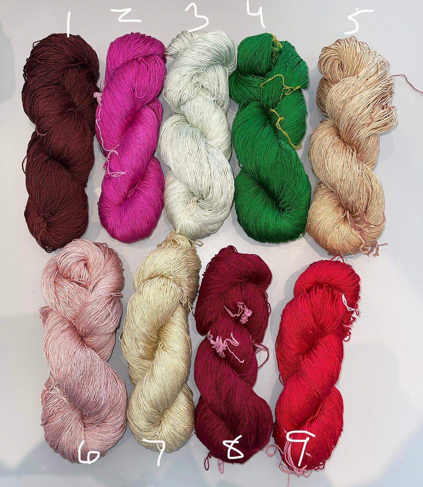 100% Mulberry SILK 500yds 15/3 FINGERING