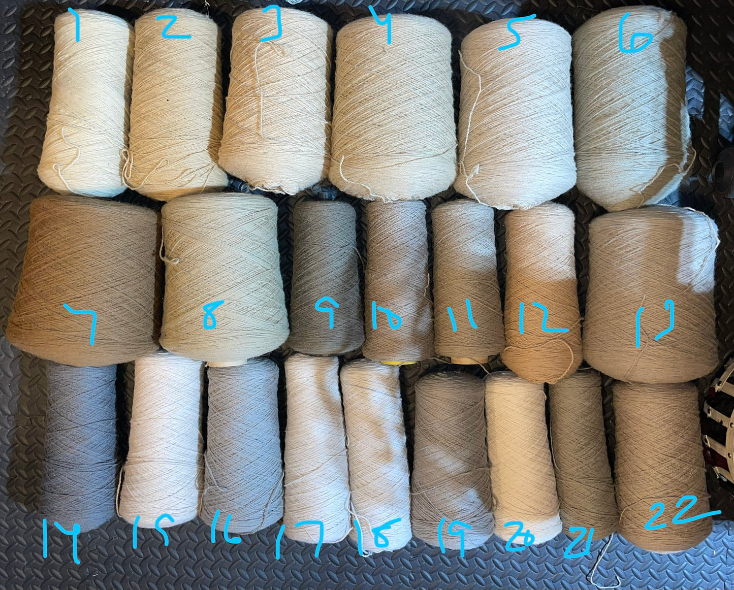 100% SHETLAND huge wool cones Worsted