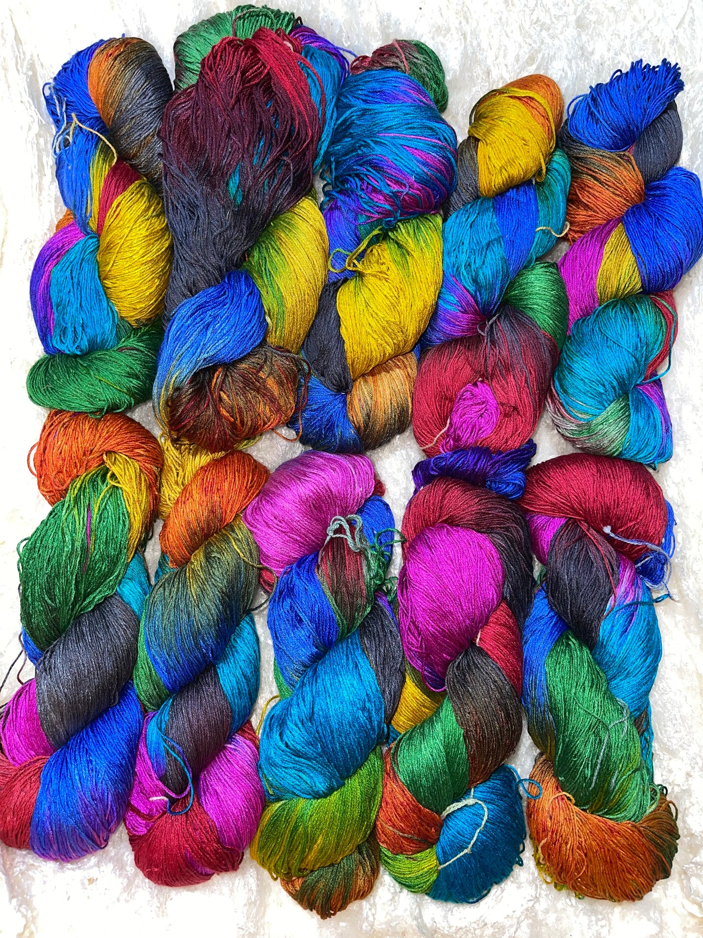 100% Mulberry SILK 500yds 15/3 FINGERING
