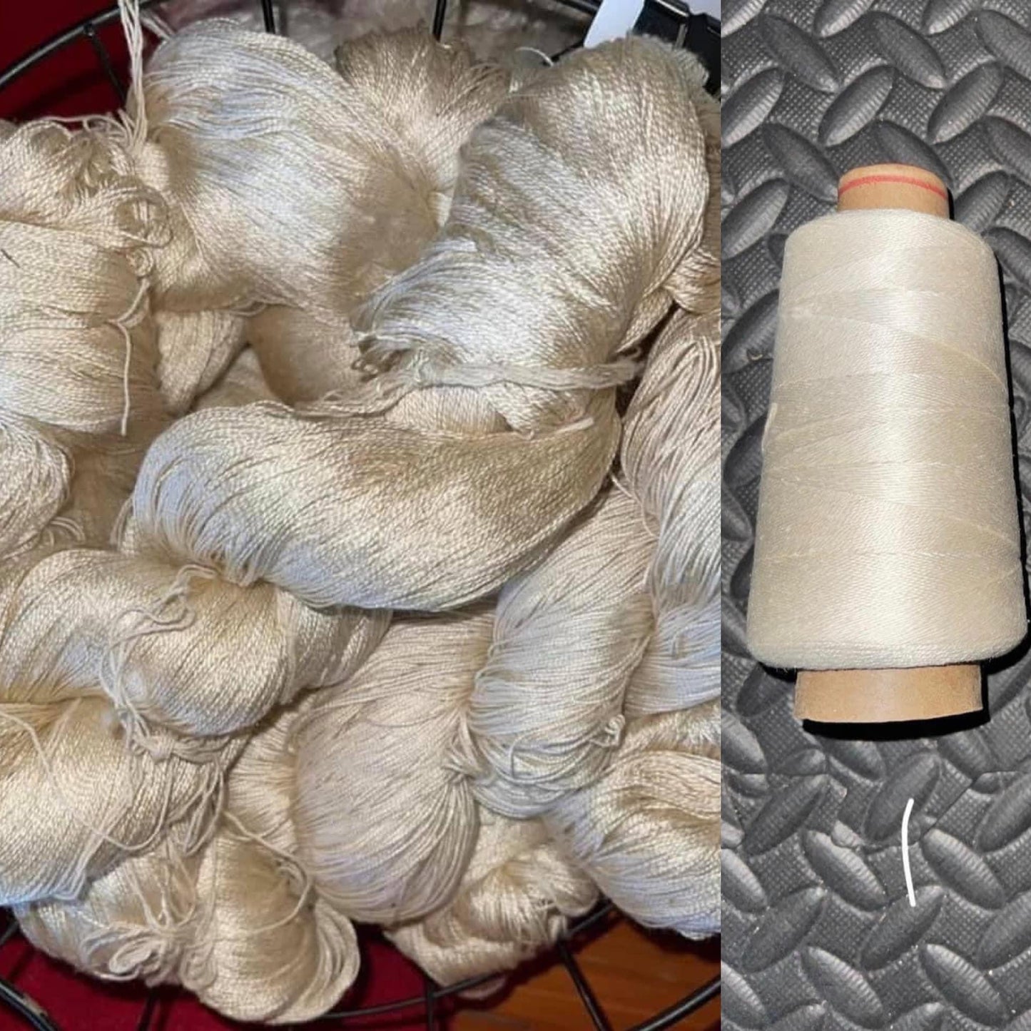 100% Mulberry Silk 500yds 15/3 Fingering