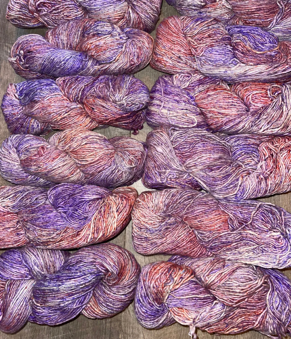 SALE 50% Mulberry SILK 50% MERINO 200yds DK