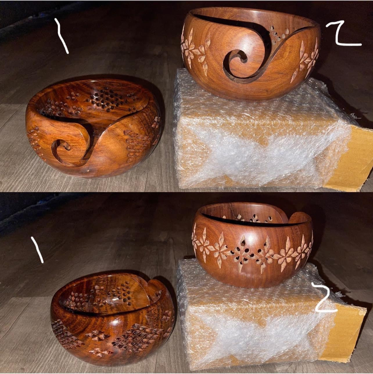 Rosewood YARN BOWLS