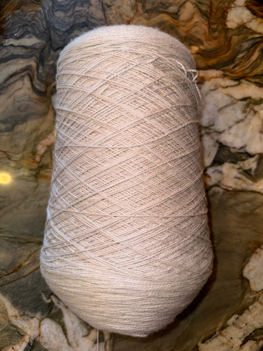 100% CASHMERE baby soft 116yds DK silver CREAM