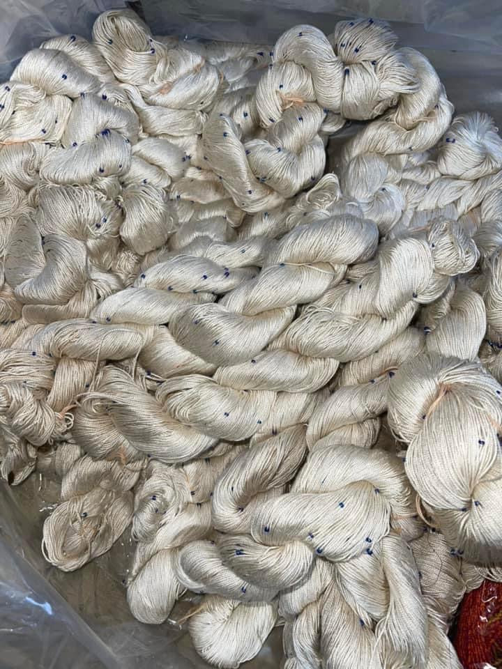 100% Mulberry SILK glass beaded Fingering