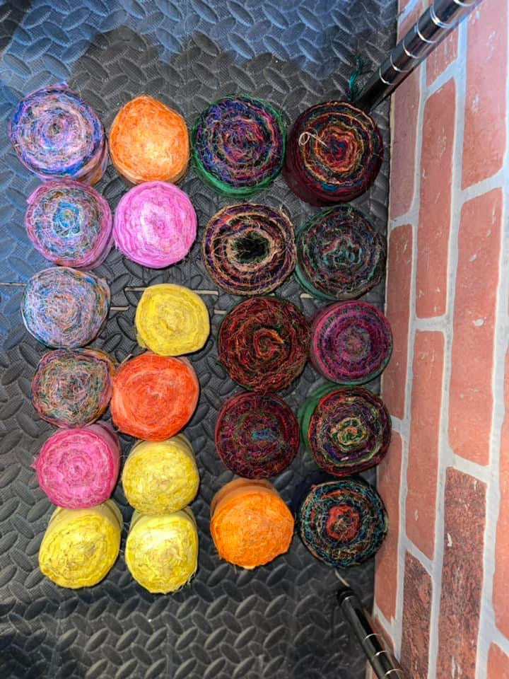 RIBBON fabric rolls SILK