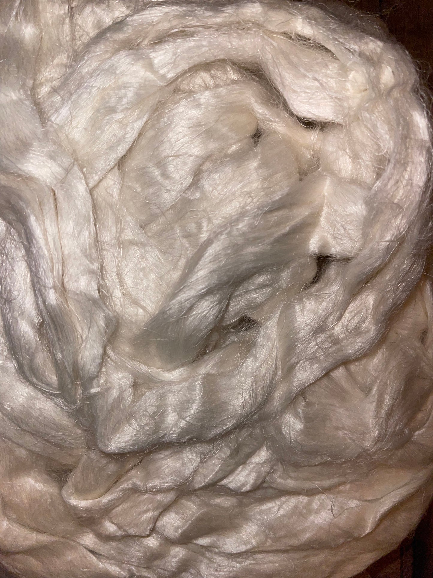 100% Bleached FLAX / LINEN Fiber TOP roving