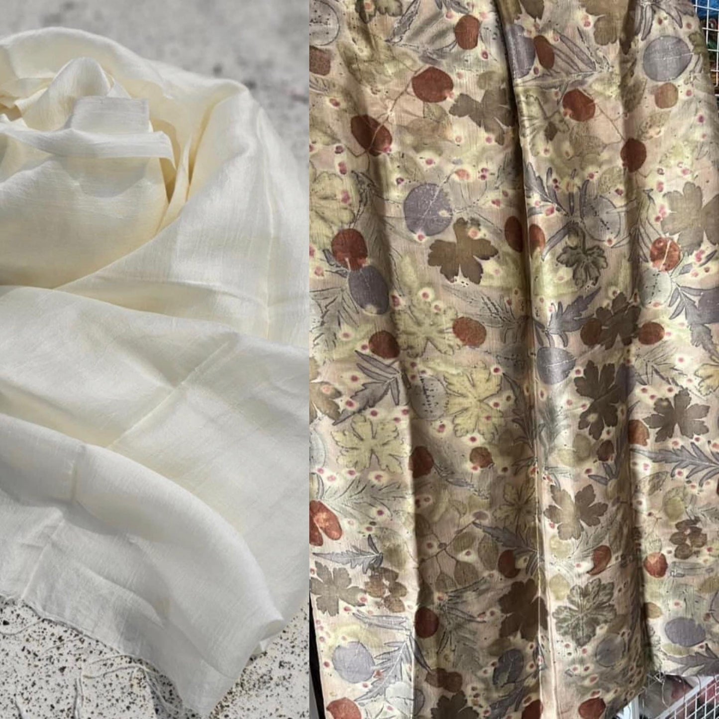 100% Eri Peace Silk Scarf 27.5” x 78.7”