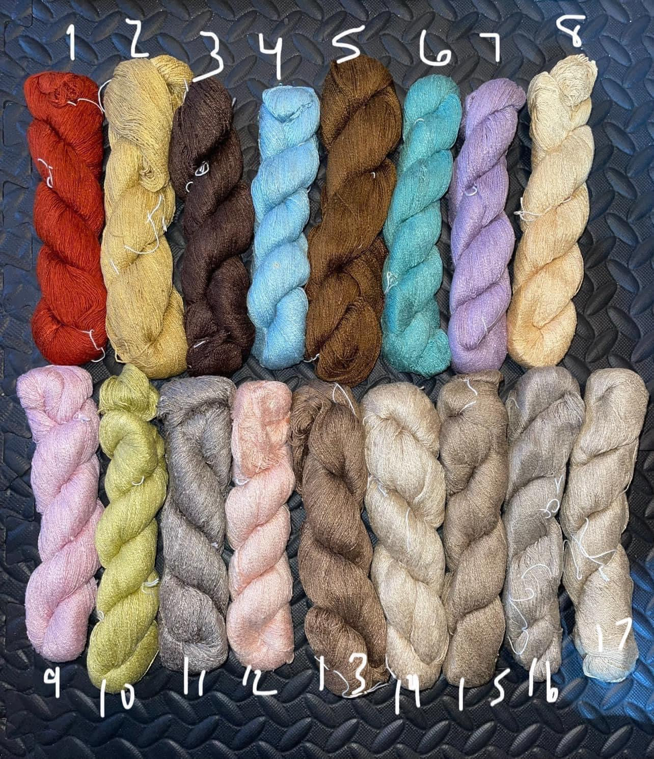 100% Mulberry Silk 500yds 50g Lace