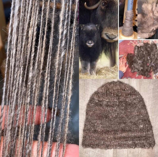 100% Musk Ox QIVIUT down YARN handspun