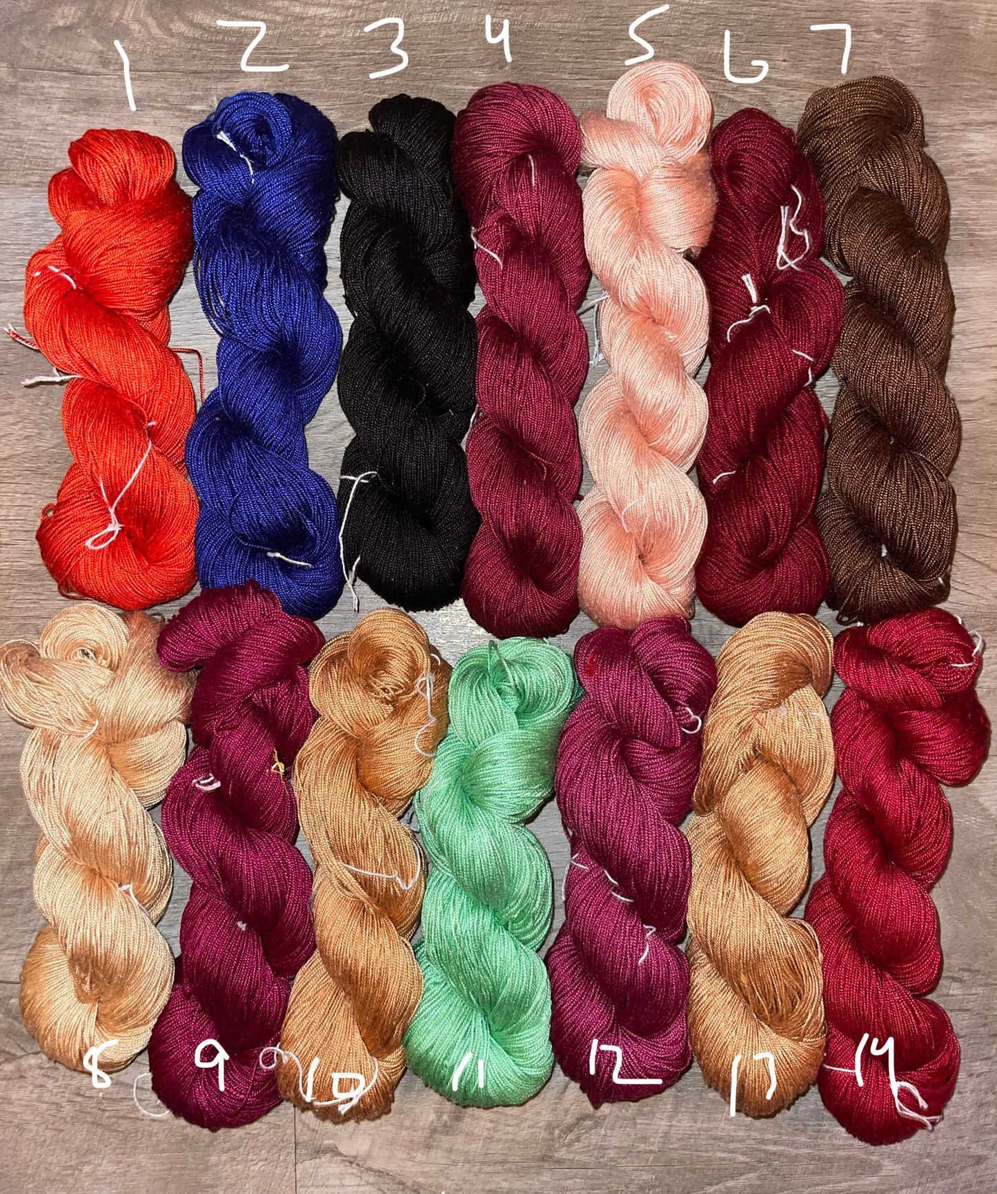 100% Mulberry SILK 300yds FINGERING