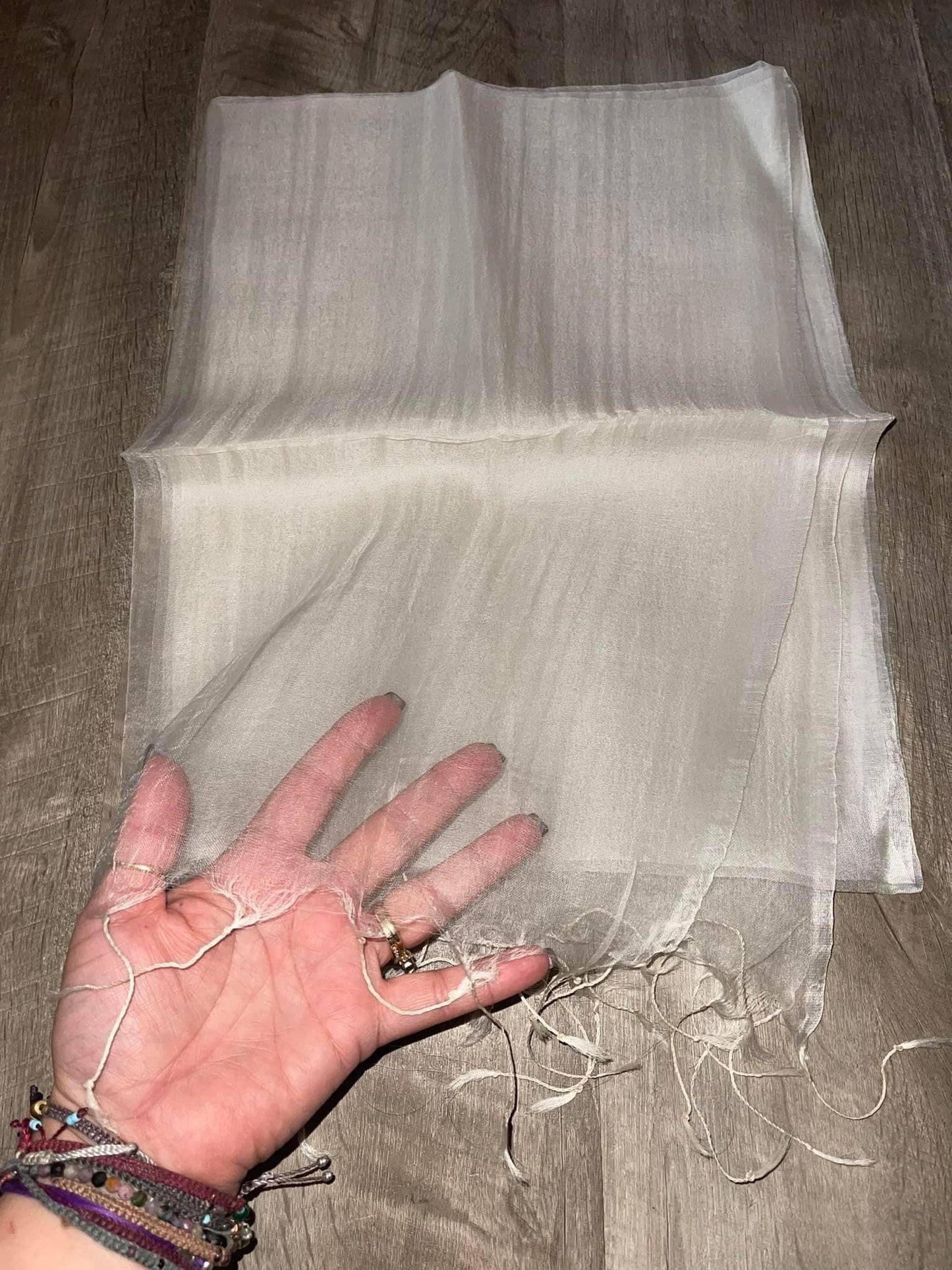SALE Large 100% SILK organza Scarf