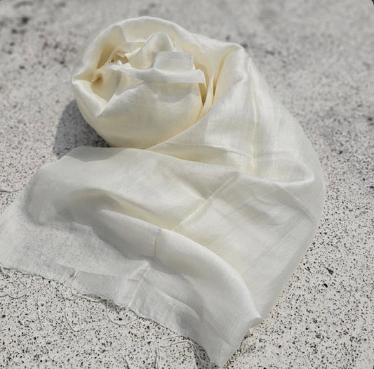 SALE 100% Eri Peace SILK THIN Scarf LONG