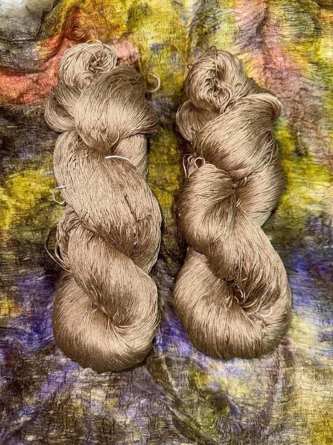 100% Muga Silk Lace & Fingering