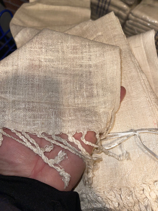 SALE 100% Eri Peace SILK Scarf LONG